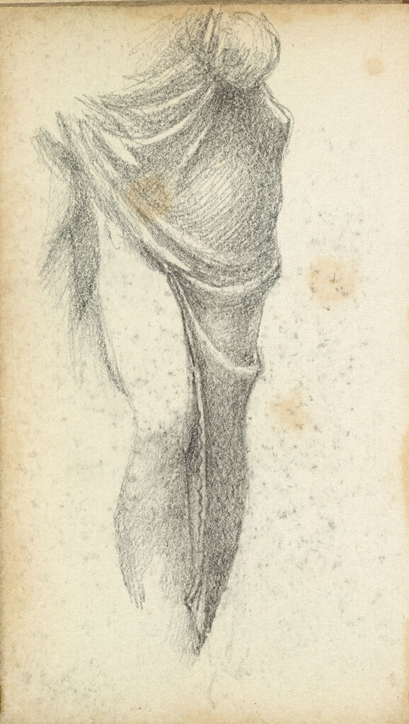 Draped Figure, Lower Half; Verso: Draped Figure, Lower Half