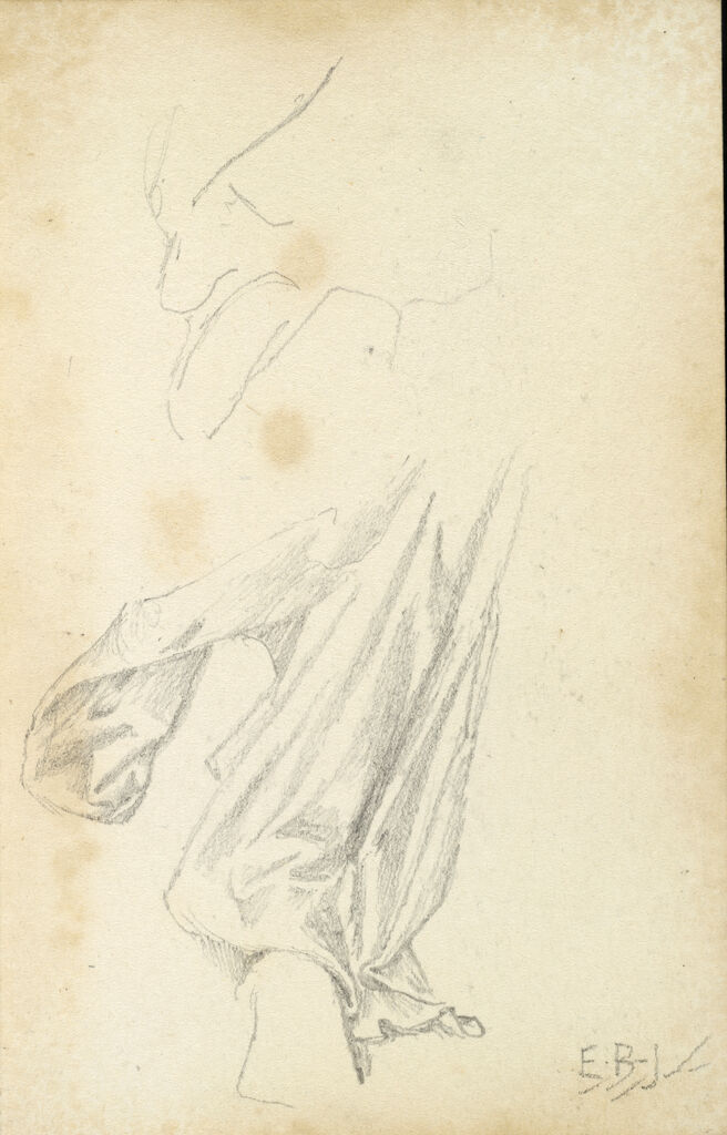 Drapery Study With Foot; Verso: Drapery Study With Foot