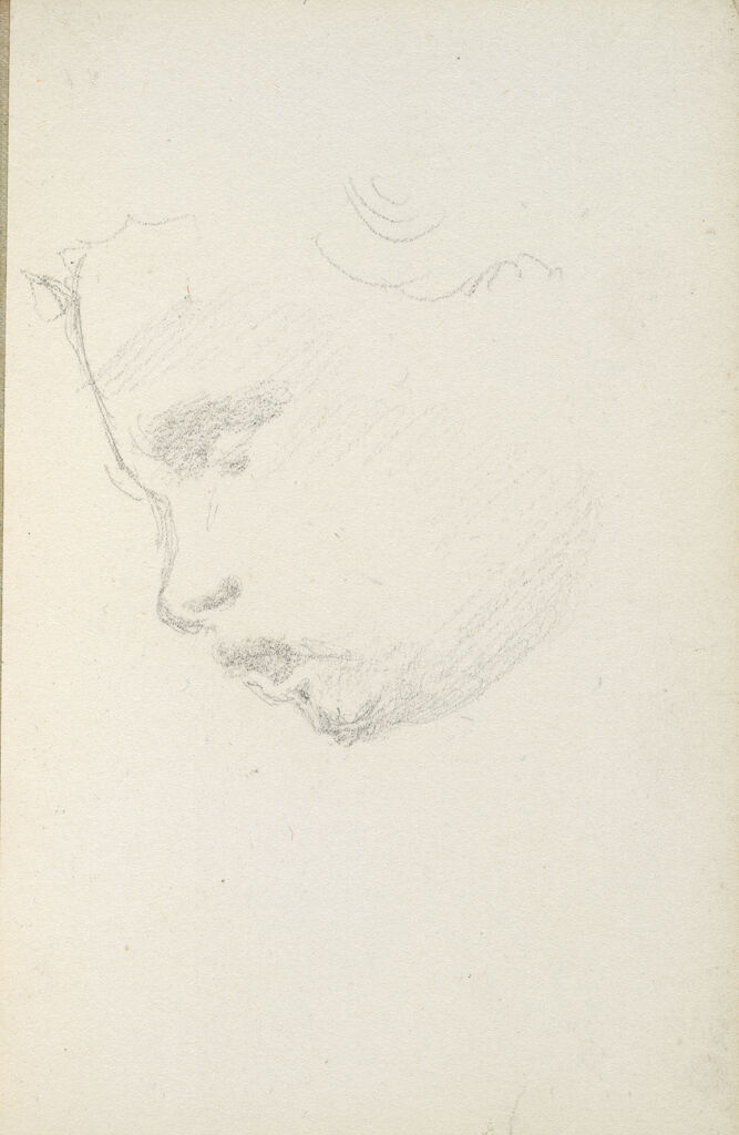Child's Head; Verso: Blank Page