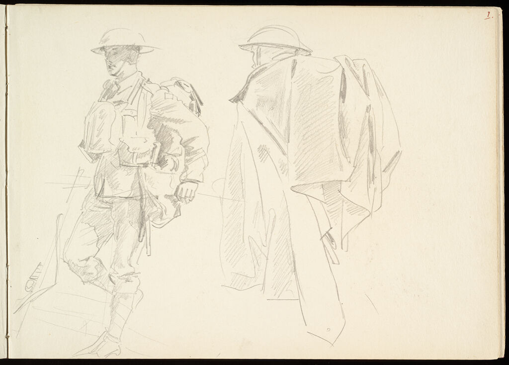 Sketches Of Standing Soldiers