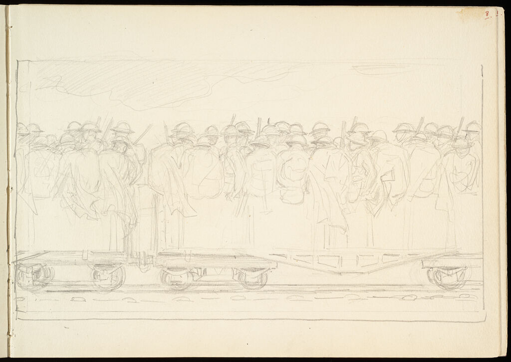 Sketches Of Soldiers In An Open Boxcar; Verso: Orpheus And Eurydice, For Museum  Of Fine Arts, Boston
