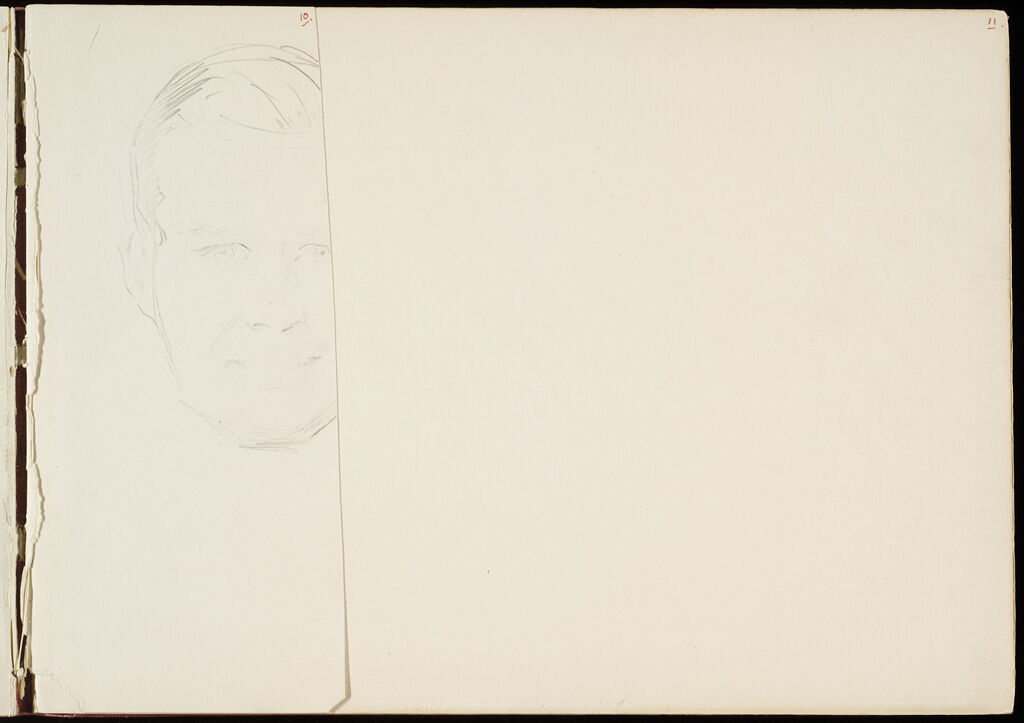 Partial Sketch Of A Man's Head