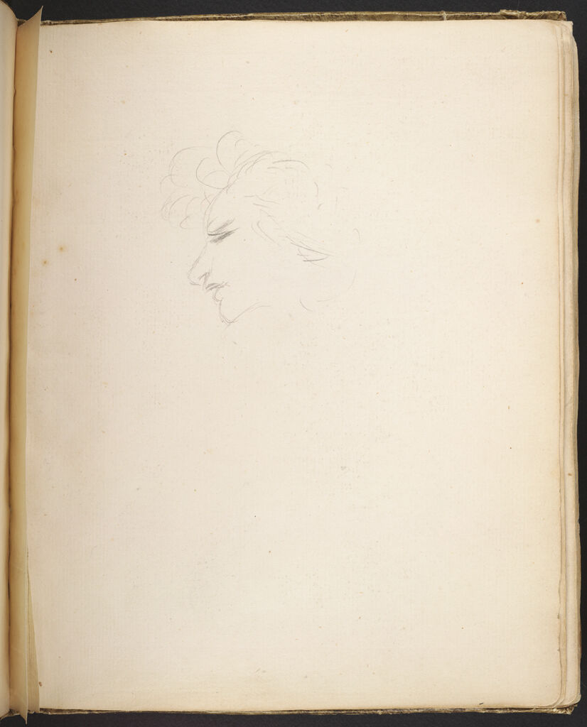 Sketch Of A Head; Verso: Blank