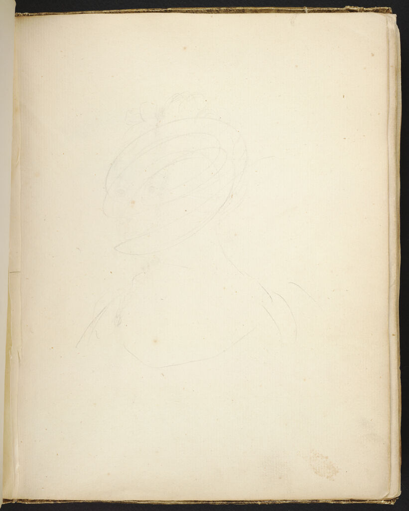 Woman With A Hat; Verso: Blank