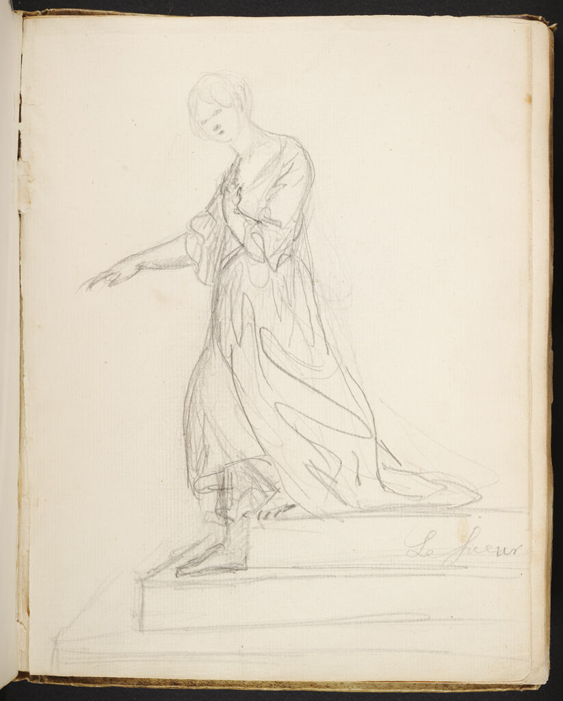 Blank Page; Verso: Woman (After Lesueur?)