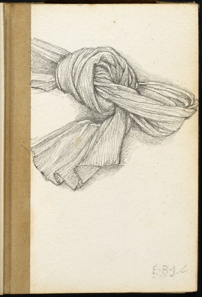 Drapery Study; Verso: Drapery Study (Continues On Page 11 Recto)