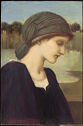 Portrait of young woman in profile