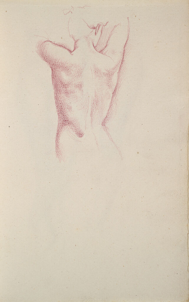 Nude Seen From Behind; Verso: Figure Studies