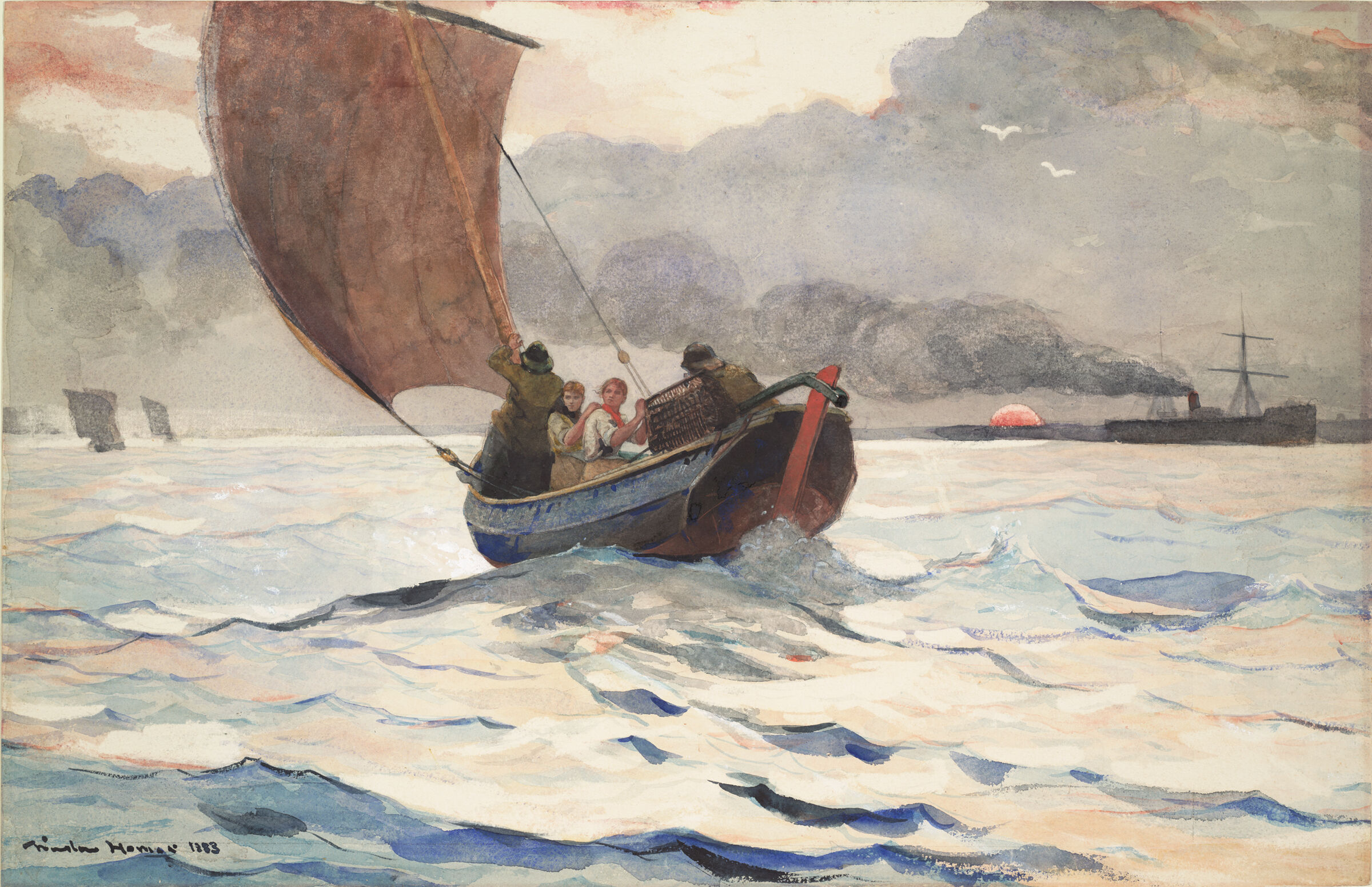 Returning Fishing Boats | Harvard Art Museums