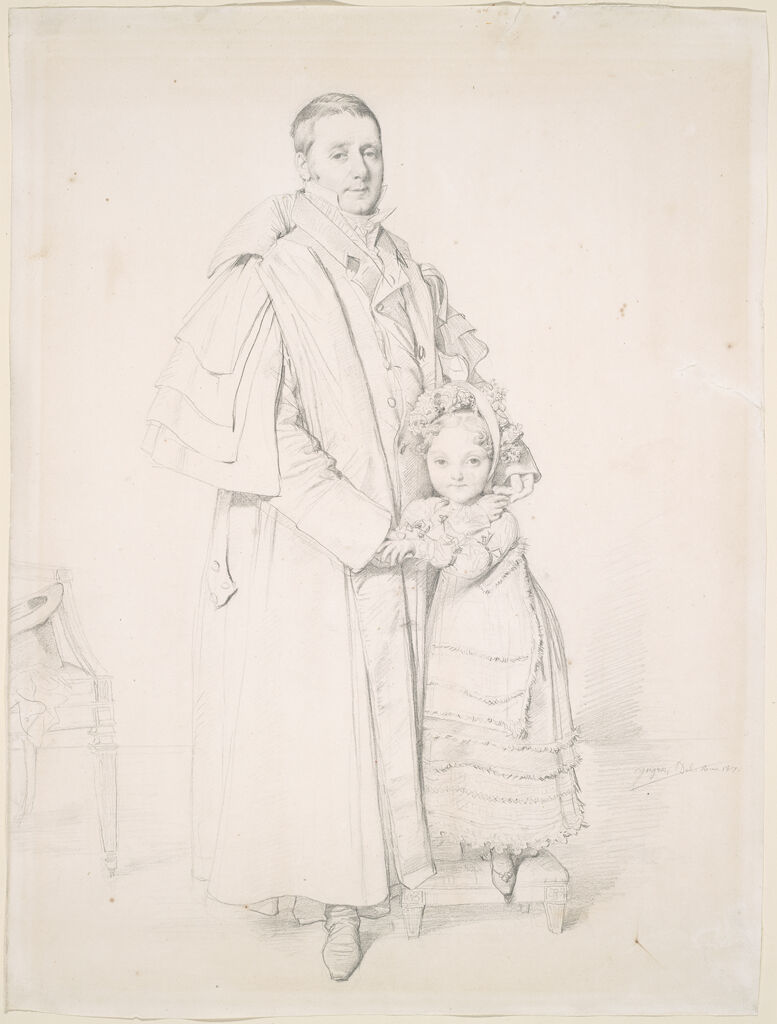 Portrait Of Augustin Jordan And His Daughter Adrienne