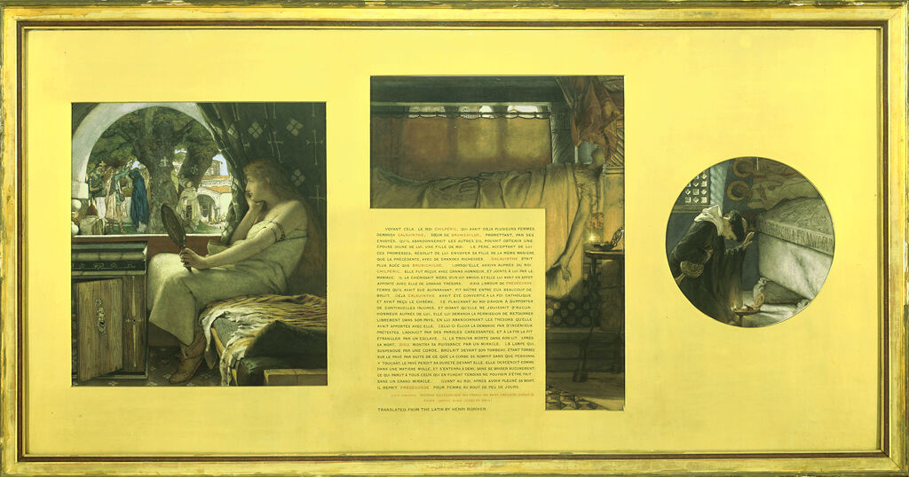 The Tragedy Of An Honest Wife: Fredegonda, Seated Before A Window, Watches Galswintha's Arrival