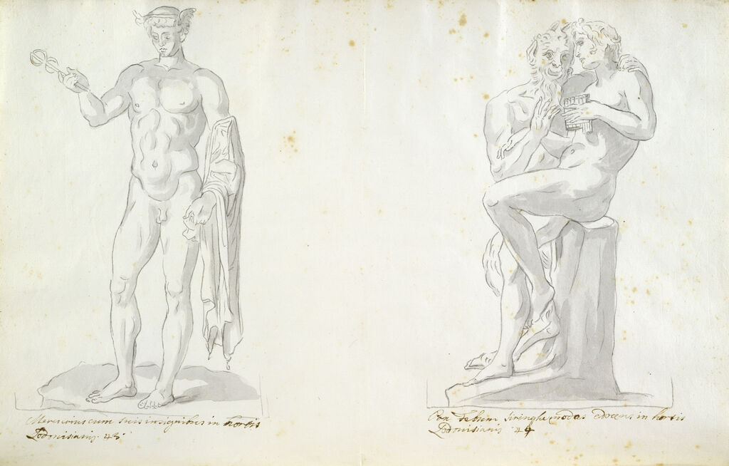 Ludovisi Mercury And Ludovisi Pan And Syrinx