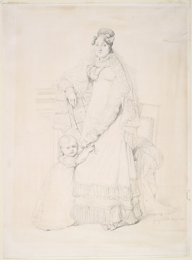Portrait Of Mme. Augustin Jordan And Her Son Gabriel