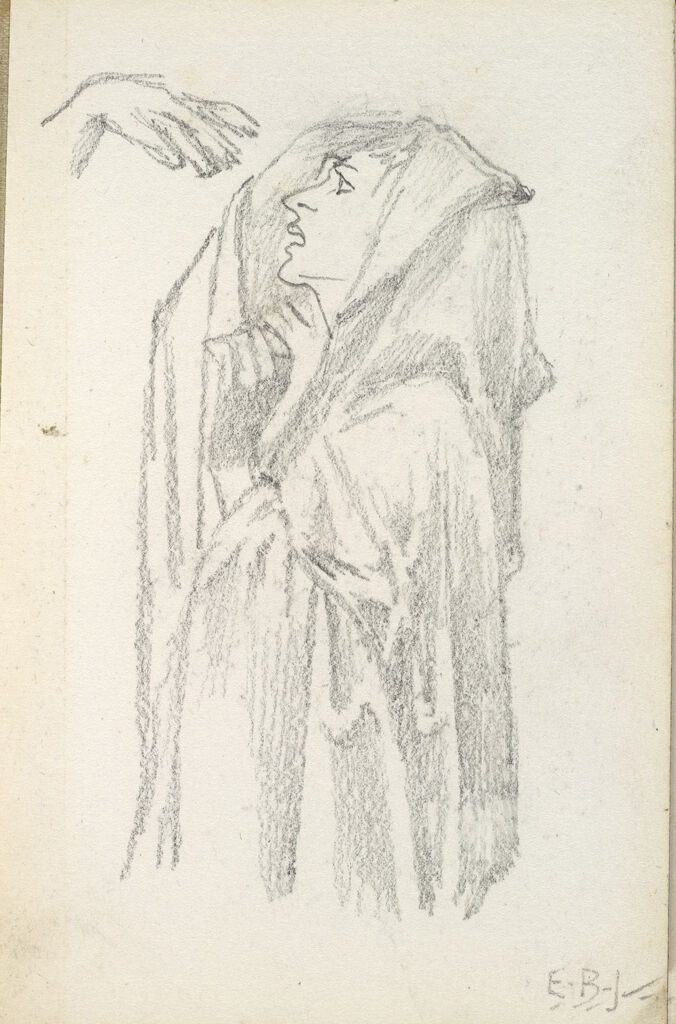 Figure In Hooded Cloak; Verso: Figure In Hooded Cloak With Staff