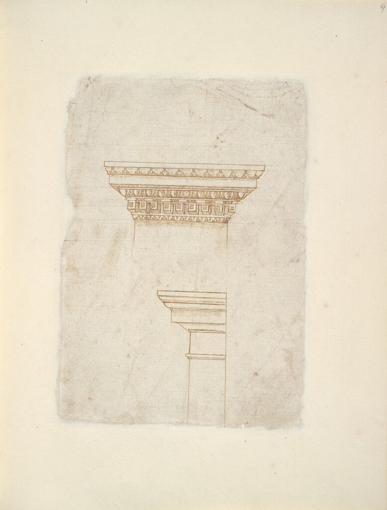 Cornice And Architectural Detail; Verso: Cornice