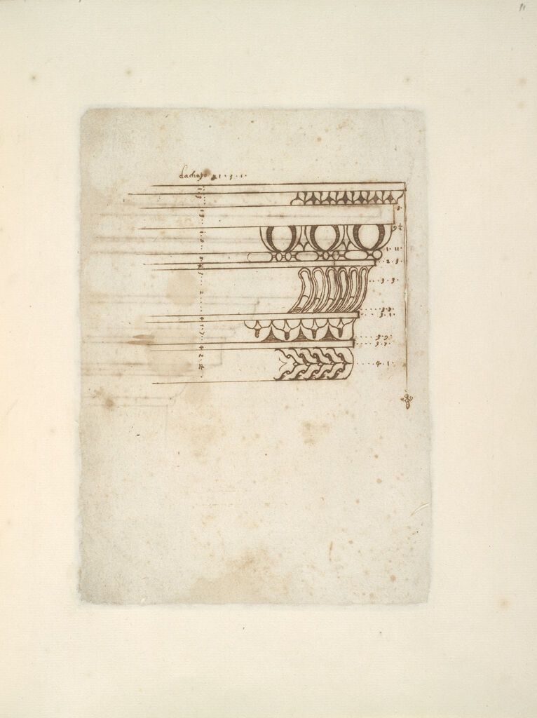 Doric Capital; Verso: Cornice