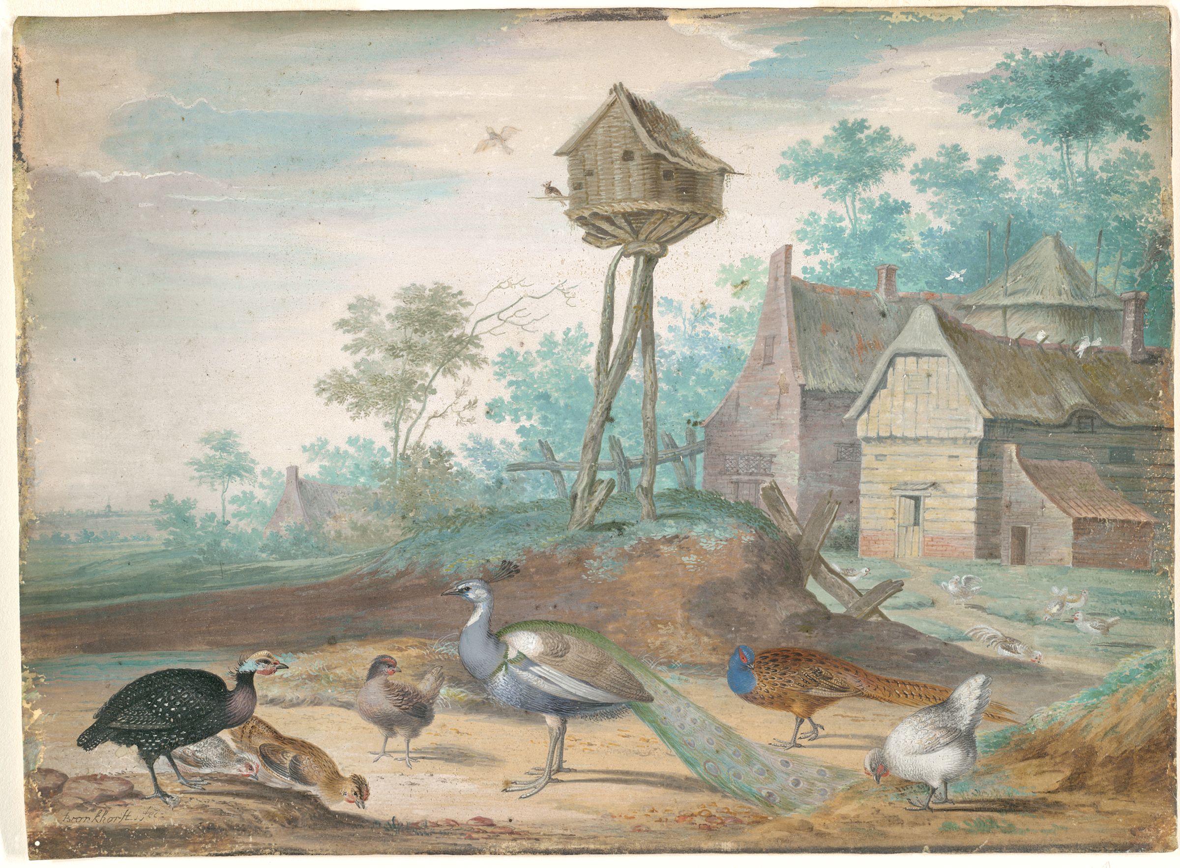 Landscape With Fowl And Farm Buildings