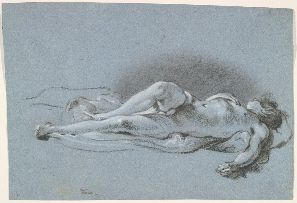Reclining Male Nude, Study For 