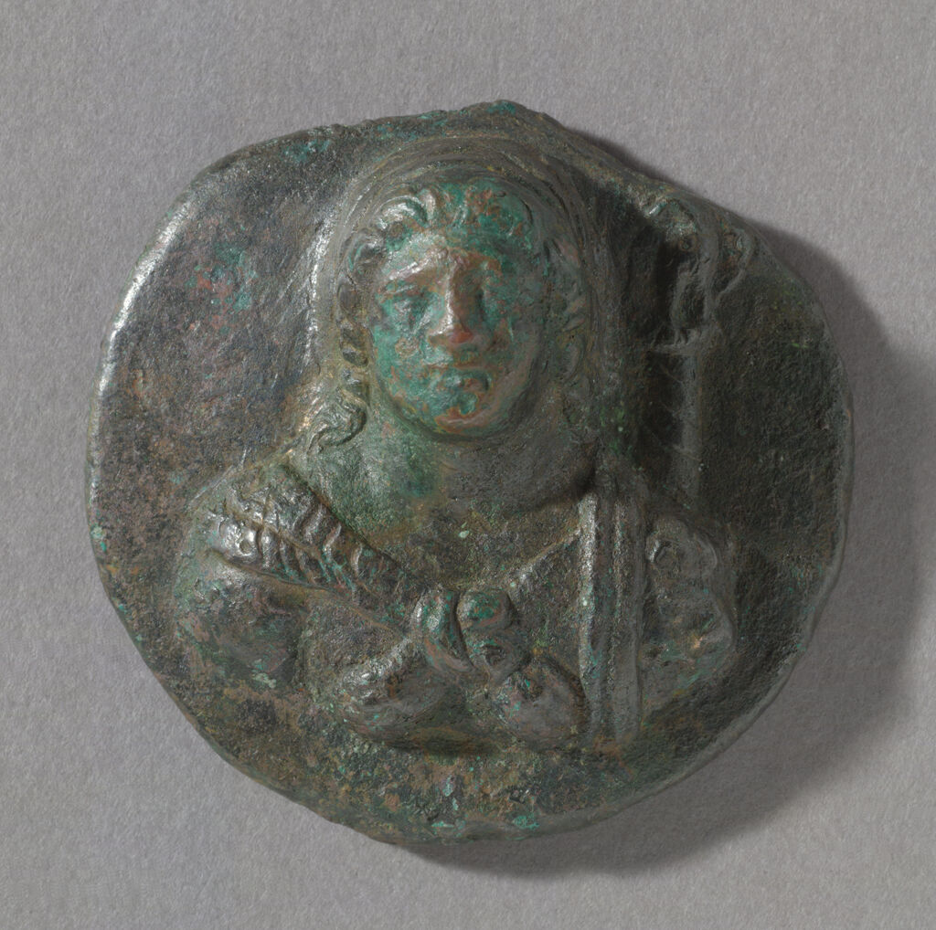 Medallion With Bust Of A Youth And Eagle Standard