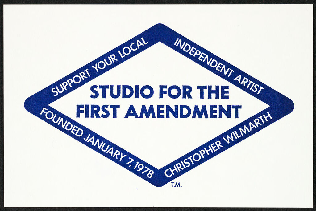 Postcard From The Studio For The First Amendment