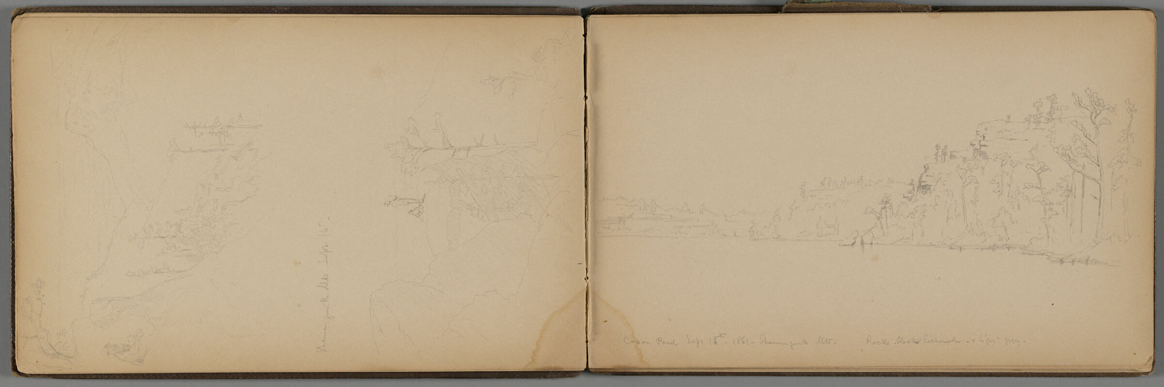 Shawangunk Mountains Landscape; Verso: Landscape And Partial Landscape