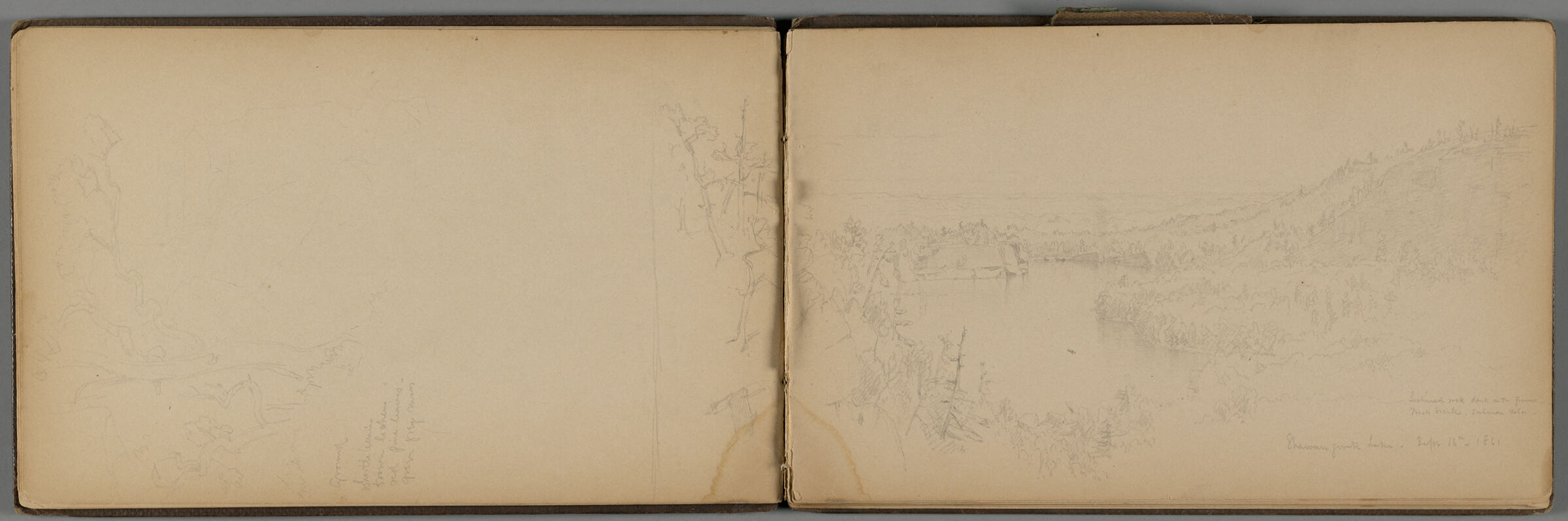 Shawangunk Lake, New York (Recto And Verso)