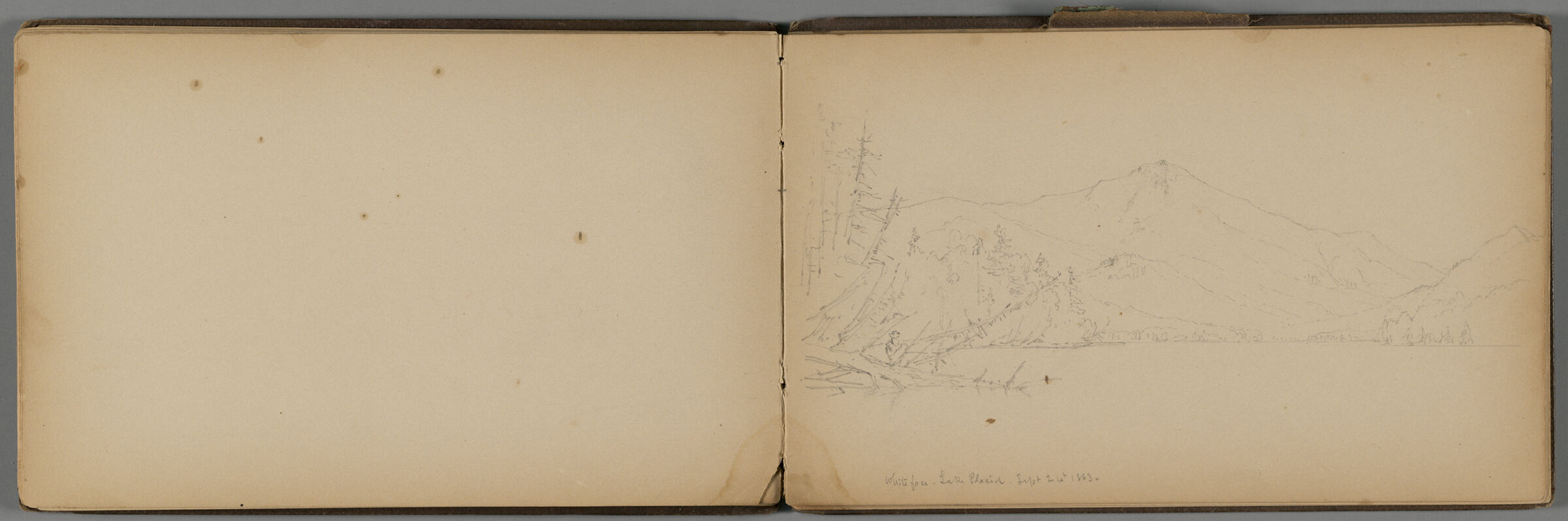 Whiteface Mountain, New York; Verso: Partial View Of Lake Placid, New York