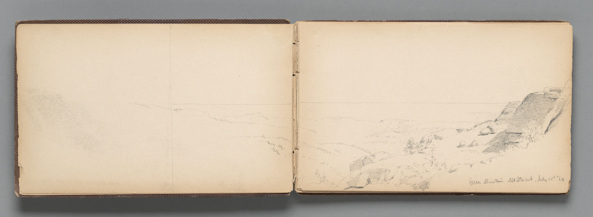 Partial Landscape, Mount Desert Island (Recto And Verso)