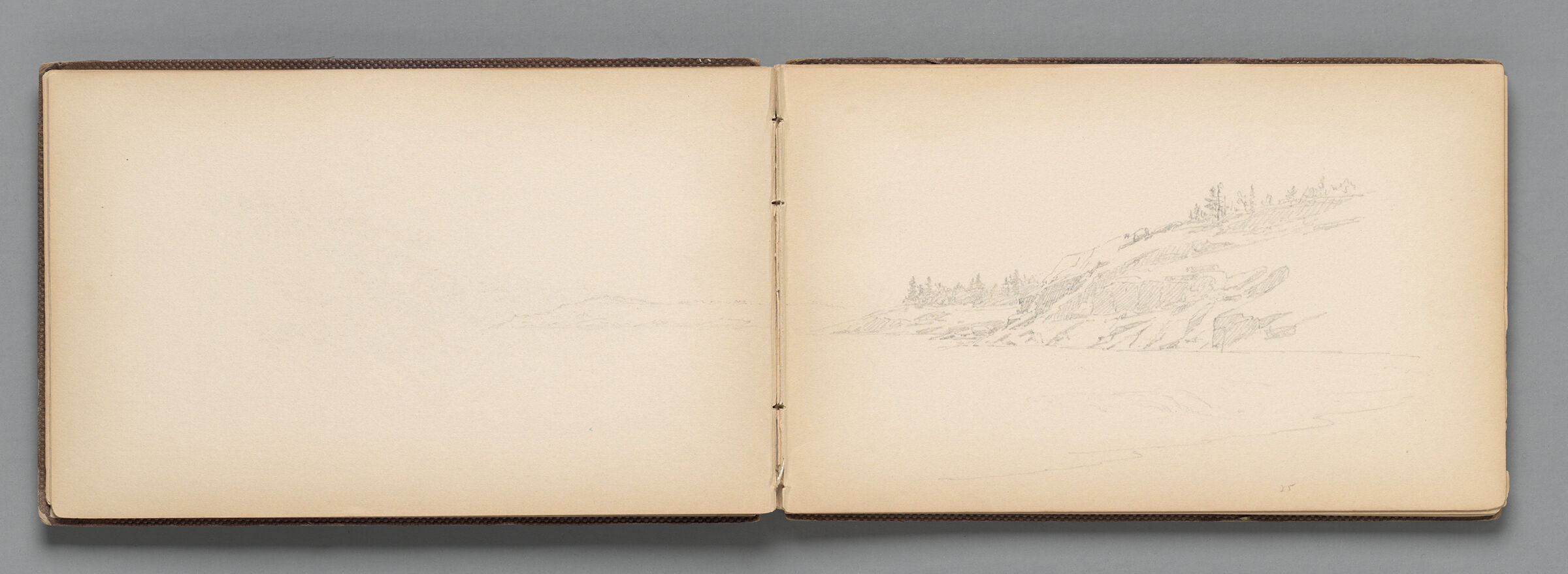 Partial Mount Desert Island Landscape; Verso: Partial Bald Porcupine Island Landscape