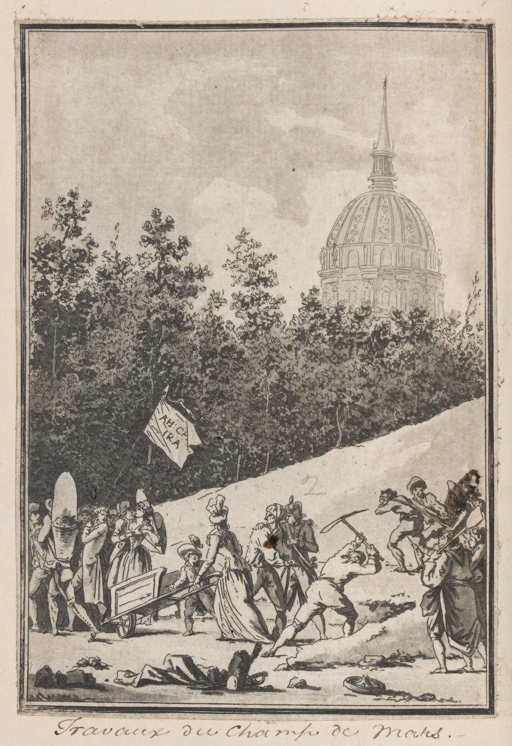 Work On The Champ De Mars (7 July 1790)