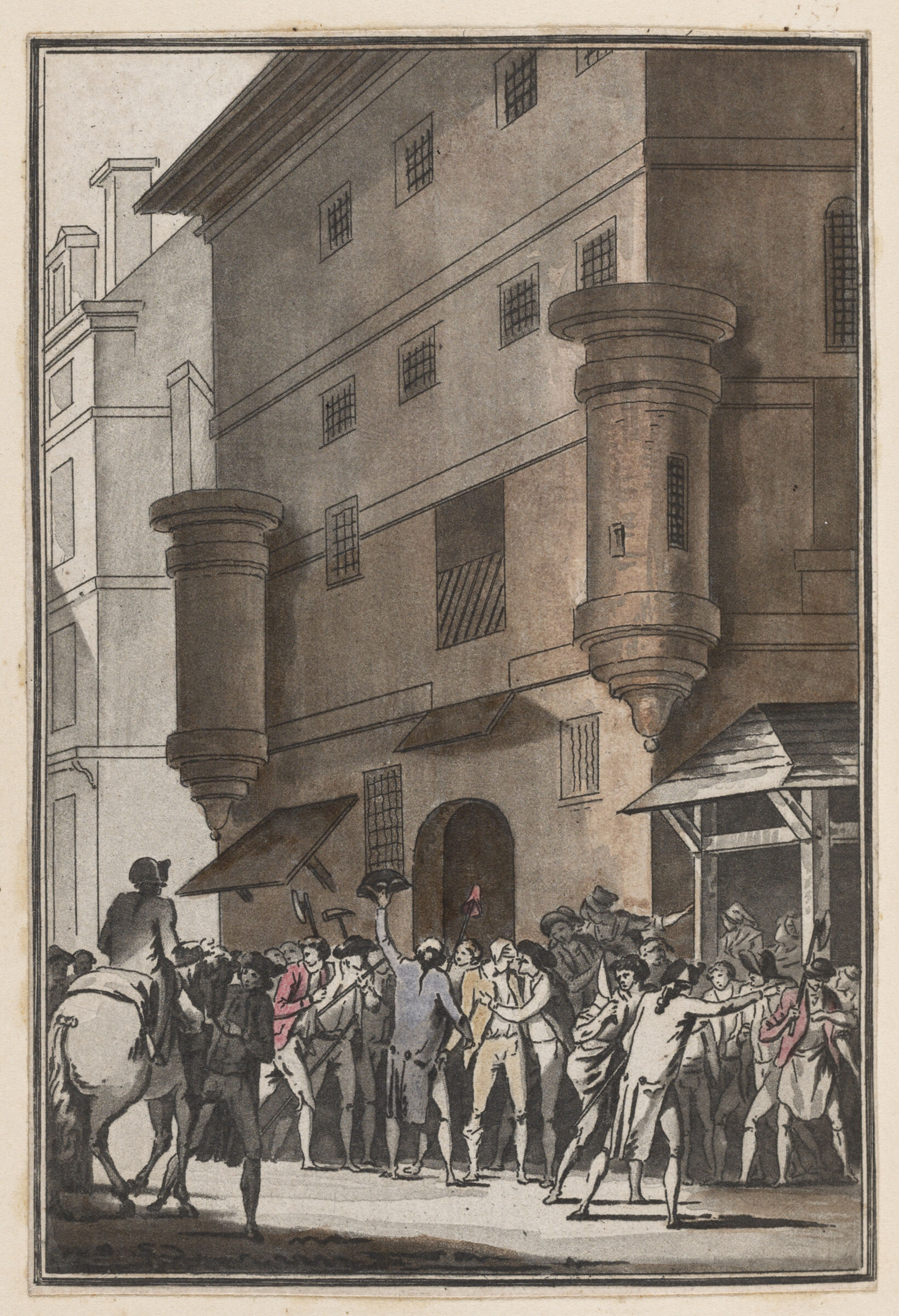 The People Force The Doors Of The Abbaye St.-Germain Prison And Free The Prisonners (30 June 1789)