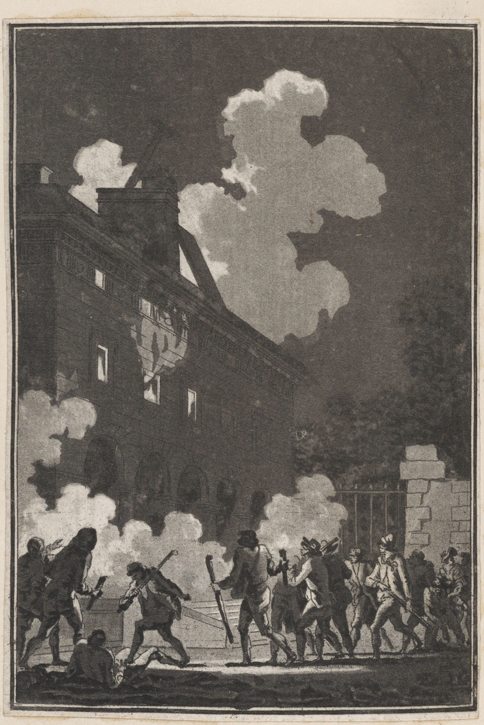 The Burning Of The New Tariff House Of Gobelins (12 July 1789)