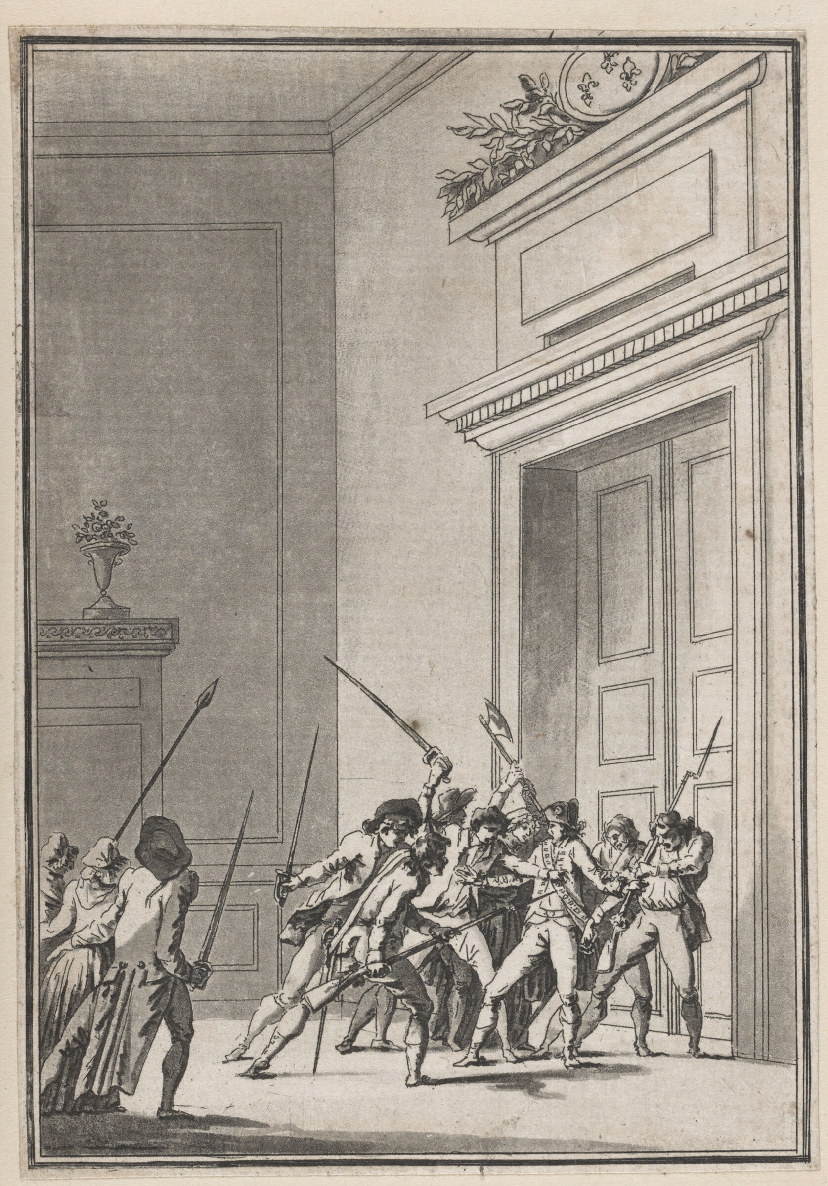Massacre Of A Bodyguard At The Door Of The Queen's Apartment (6 October 1789)