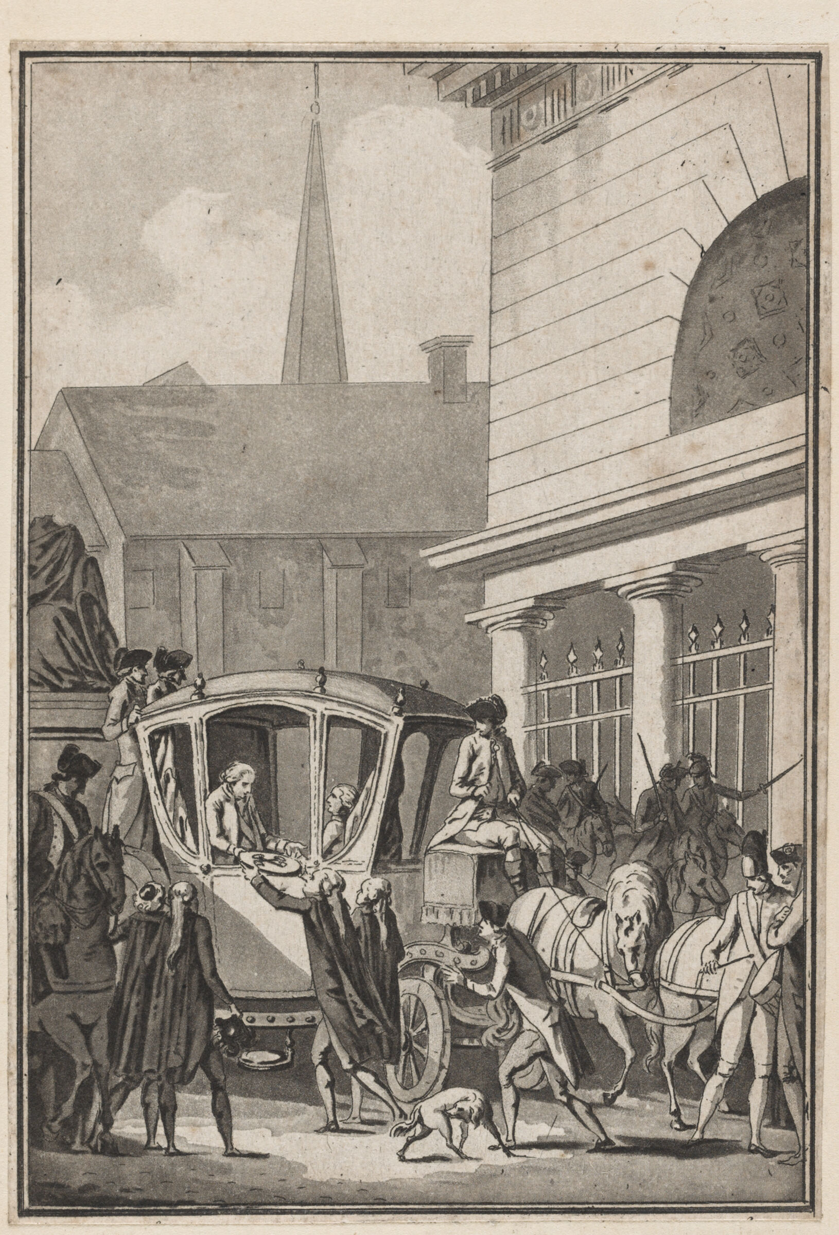 The Arrival Of Louis Xvi In The Capital Three Days After The Taking Of The Bastille (17 July 1789)