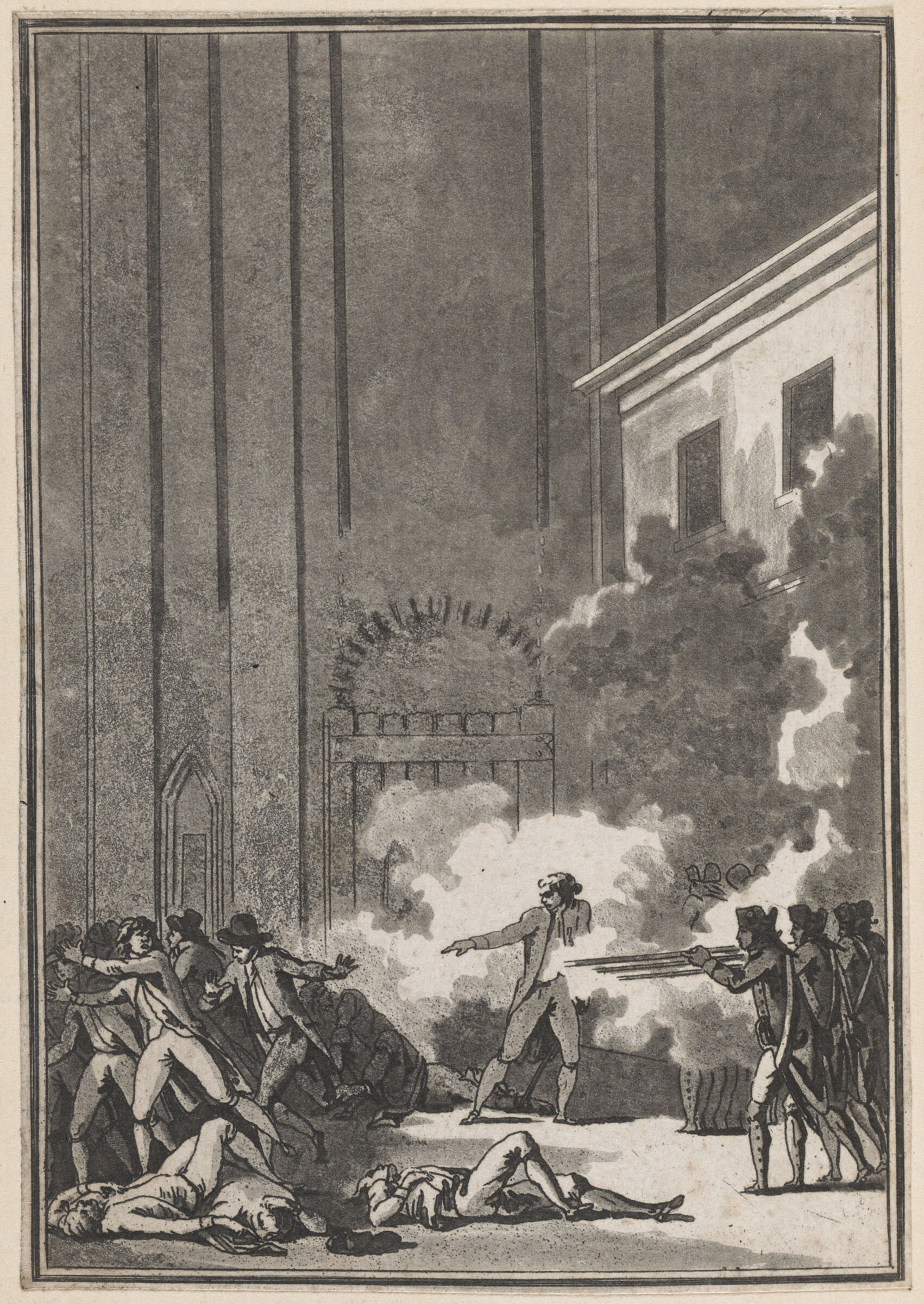 The Governor Of The Bastille, After Lowering The First Drawbridge, Allows A Large Number Of Citizens To Enter The First Courtyard, And Then Has Them Shot (14 July 1789)
