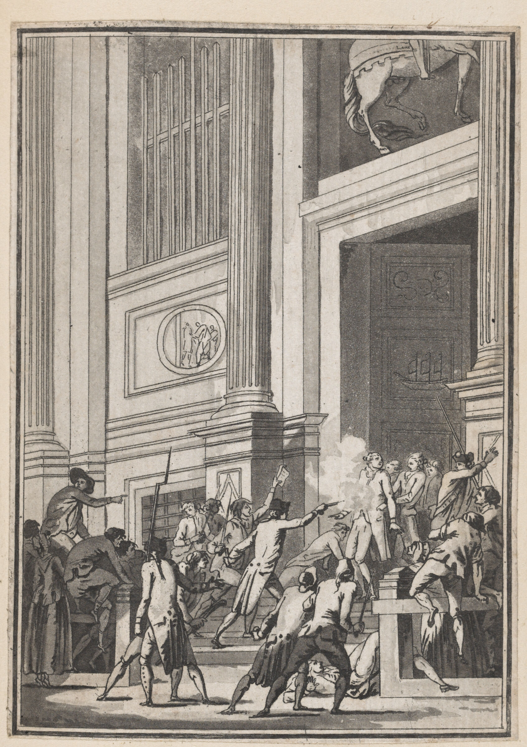 The Death Of M. De Flesselles, Provost-Marshal Of Tradesmen (14 July 1789)