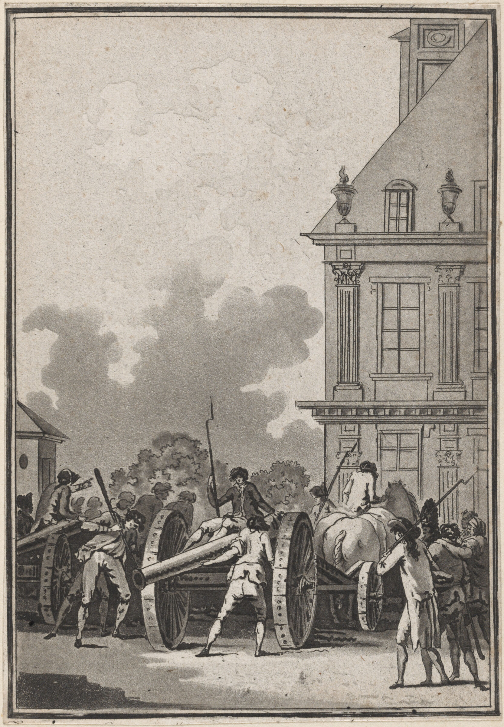 The Transport Of The Canons Of The Invalides, Seized By The People And The Bourgeoisie (14 July 1789)