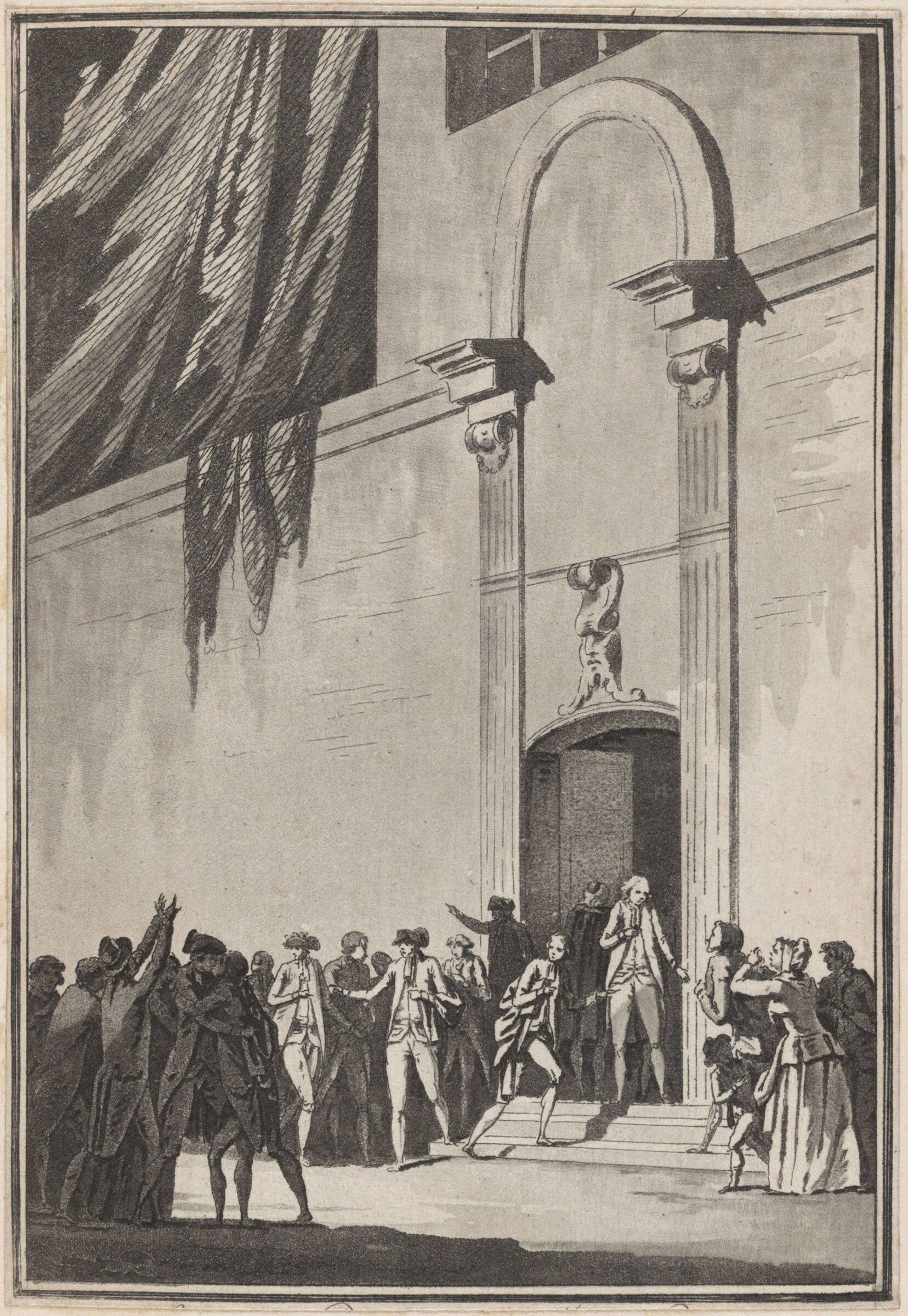 The Deputies Enter The Jeu De Paume (20 June 1789)