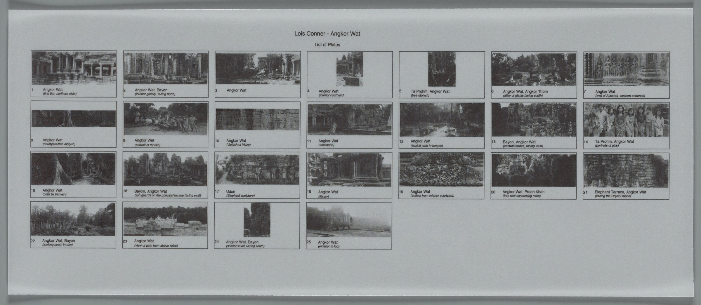 Contact Sheet For, 