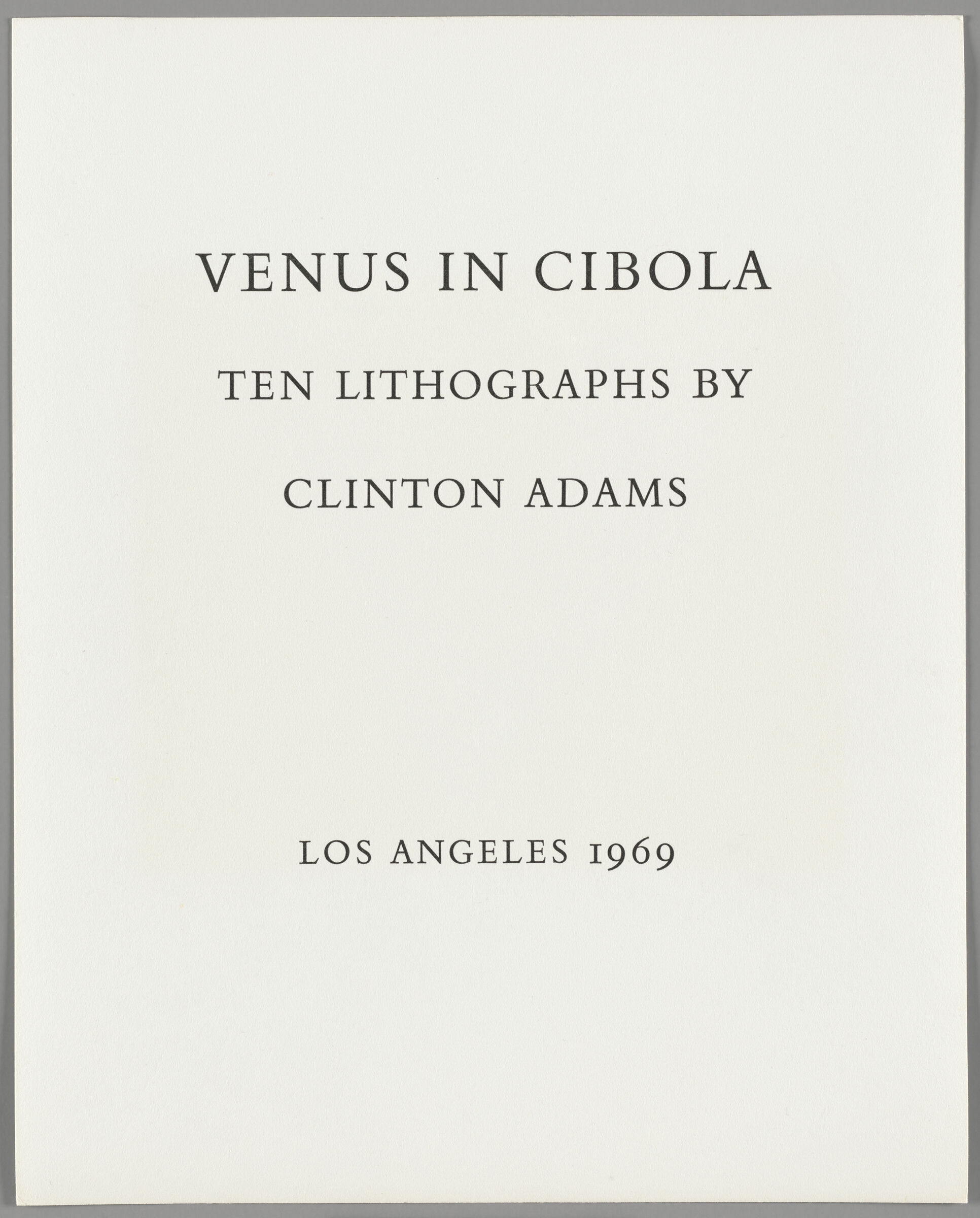 Venus In Cibola