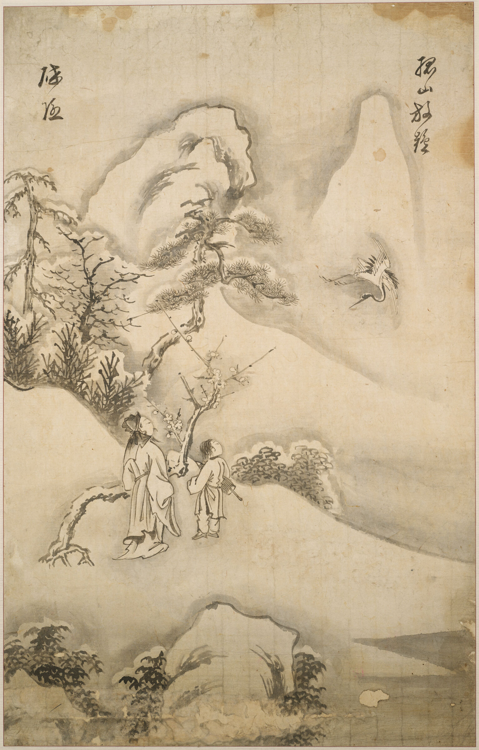 The Recluse Lin Bu (967-1028) Releasing Cranes At Mount Gu