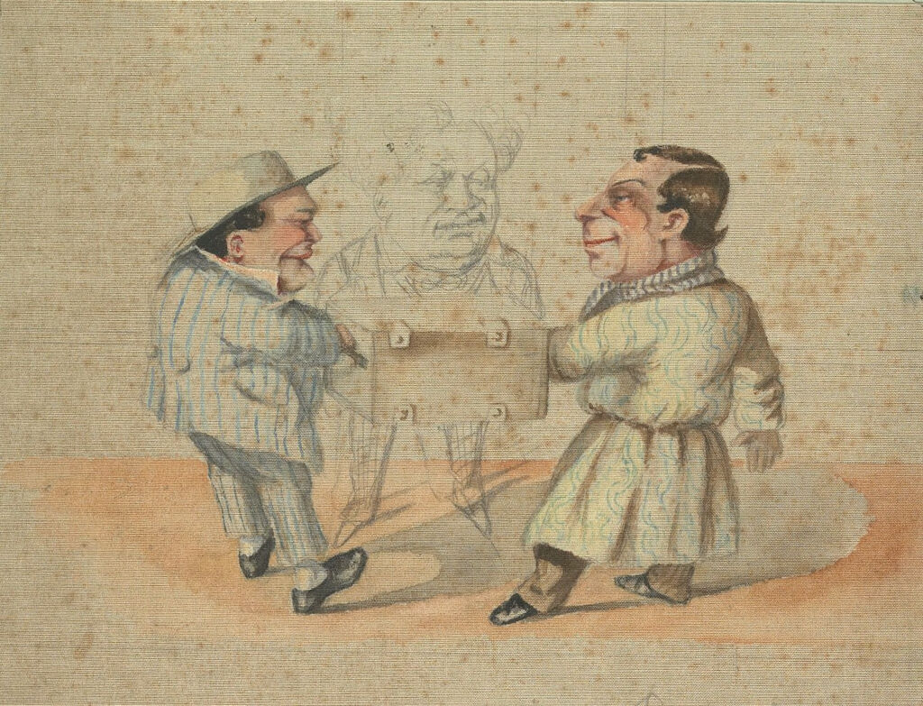 Caricature With Three Figures