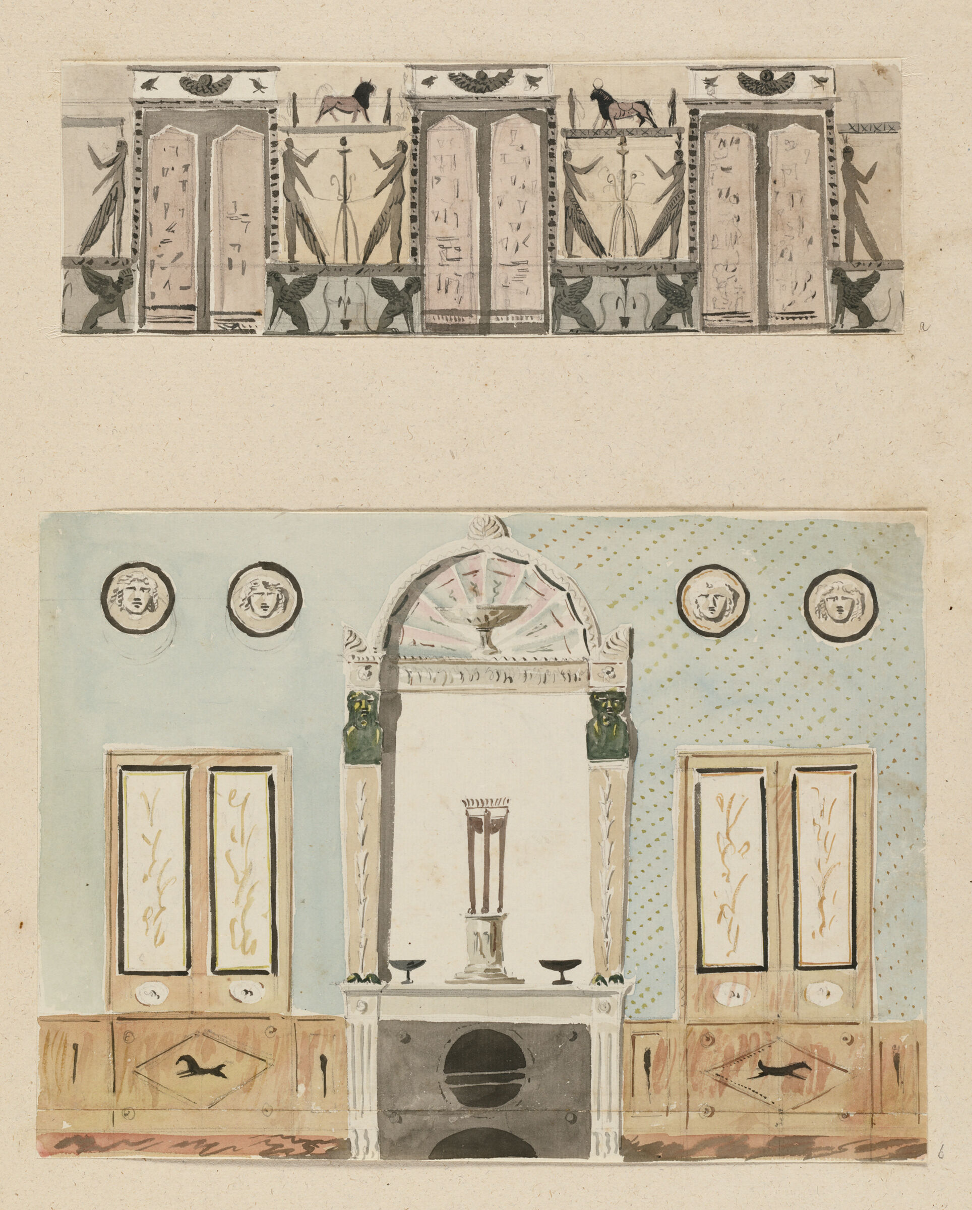 Elevation Of A Wall In The Style 