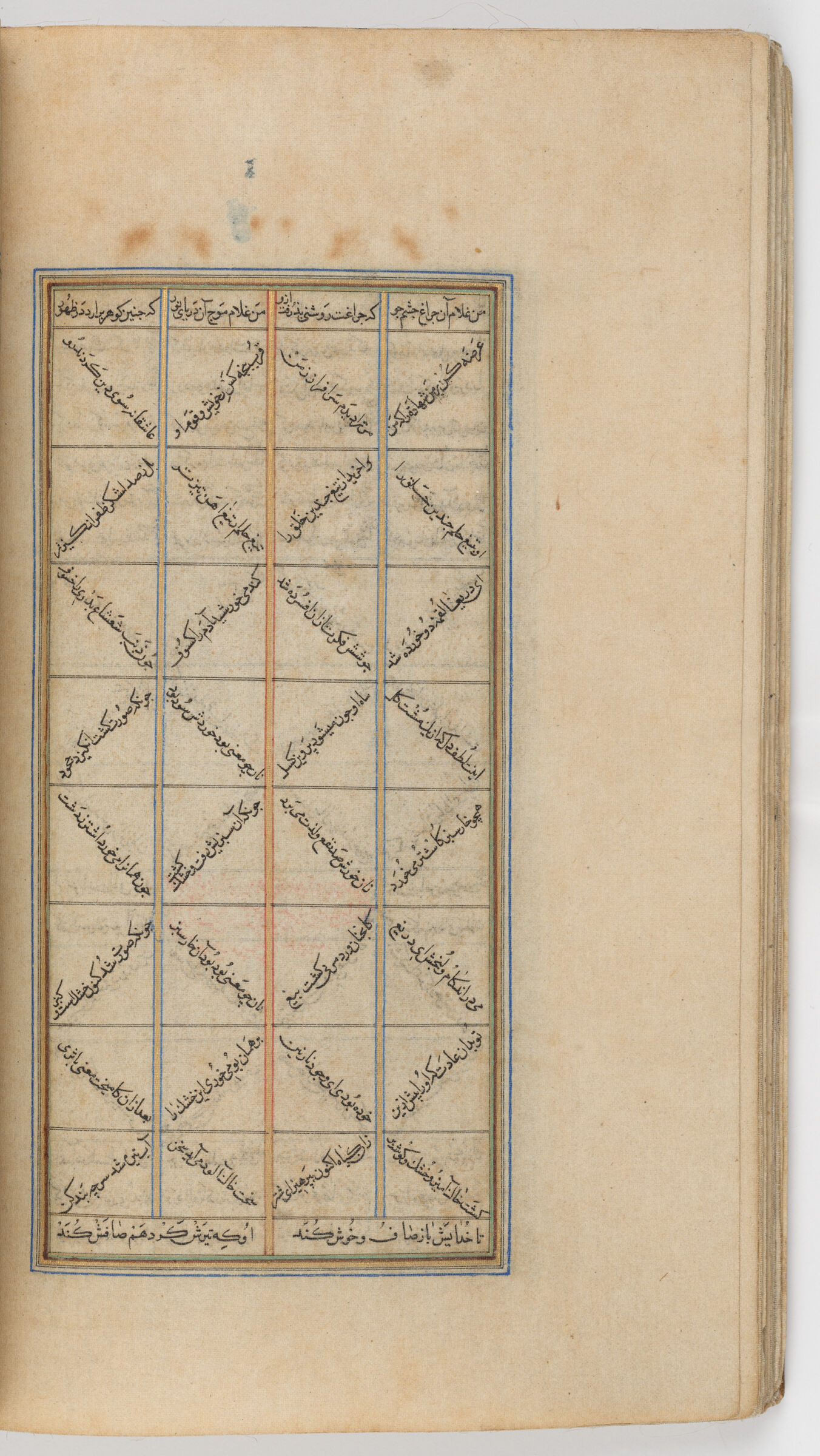 Text Folio (Text Recto; Text Verso Of Folio 47), From A Manuscript Of The Mathnavi Ma‘navi By Maulana Jalal Al-Din Rumi
