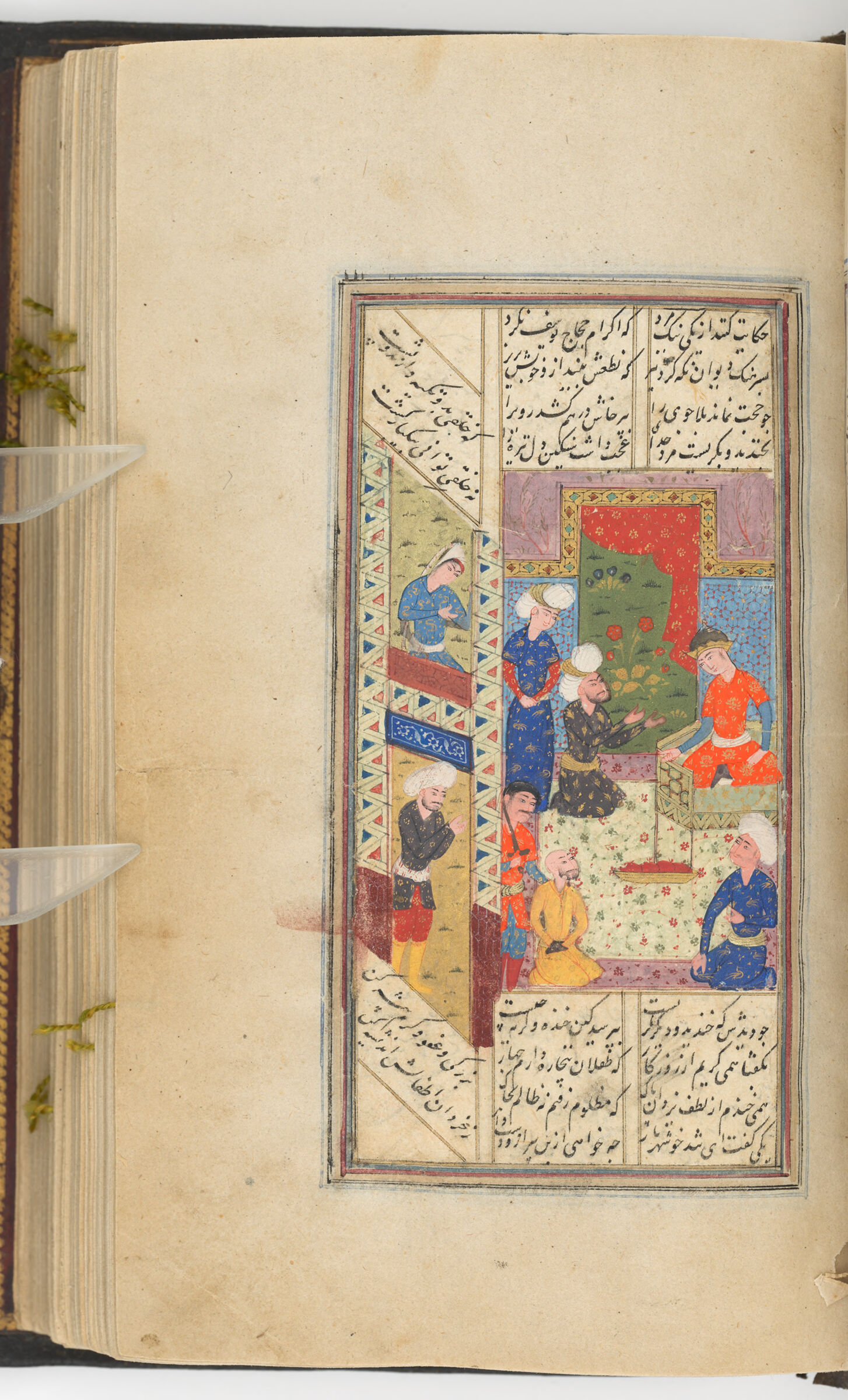 The Man Who Disrespected Hajjaj B. Yusuf (Painting Recto; Text Verso Of Folio 64), Painting From A Manuscript Of The Kulliyat Of Sa‘di