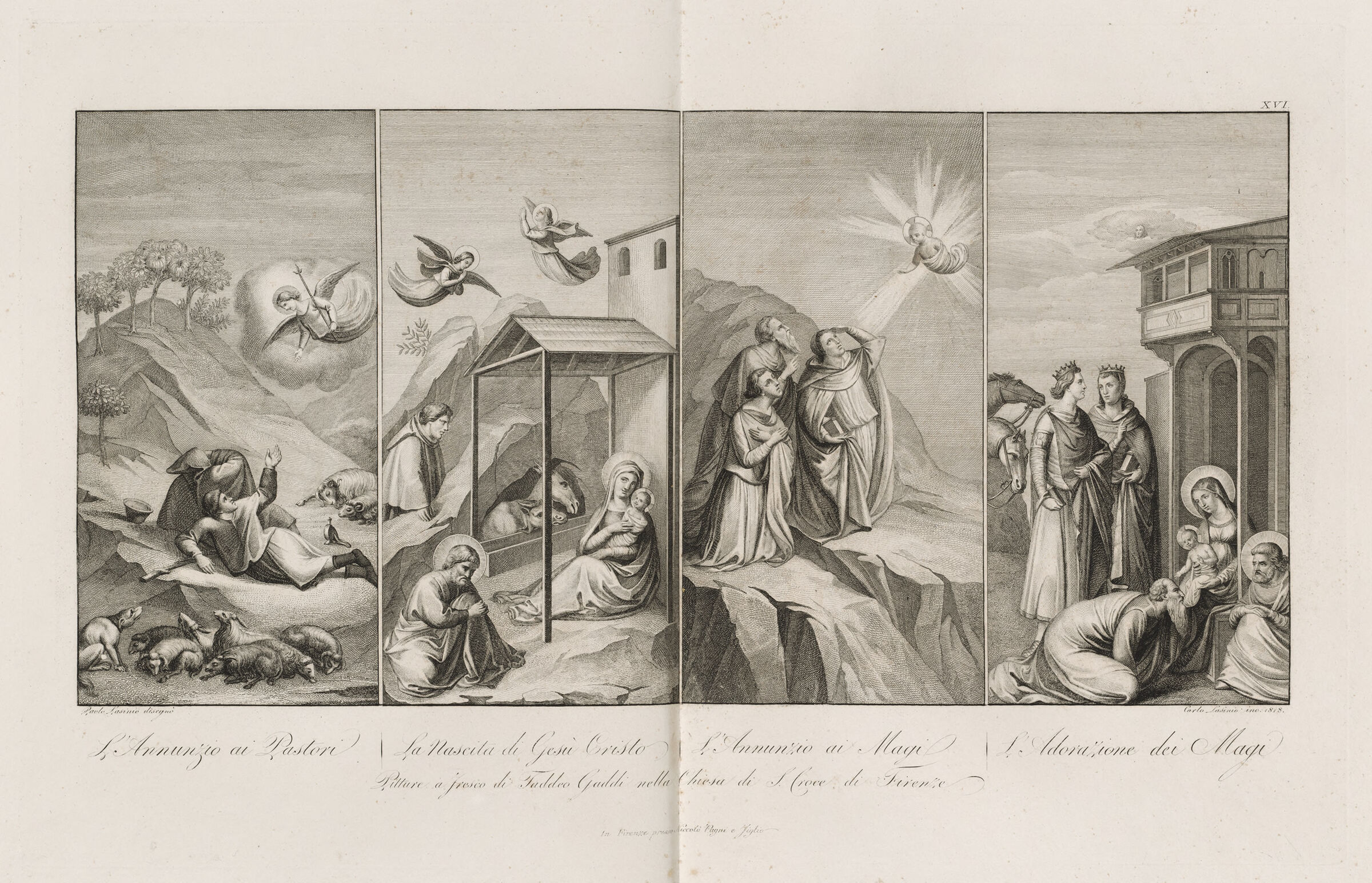 The Annunciation Of The Shepherds; The Birth Of The Saviour; The Annunciation Of The Magi; The Adoration Of The Magi