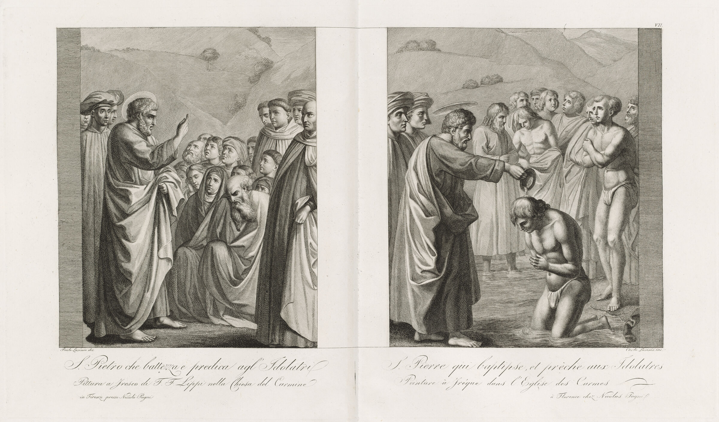 Saint Peter Preaching To The Heathen; Saint Peter Baptizing The Heathen
