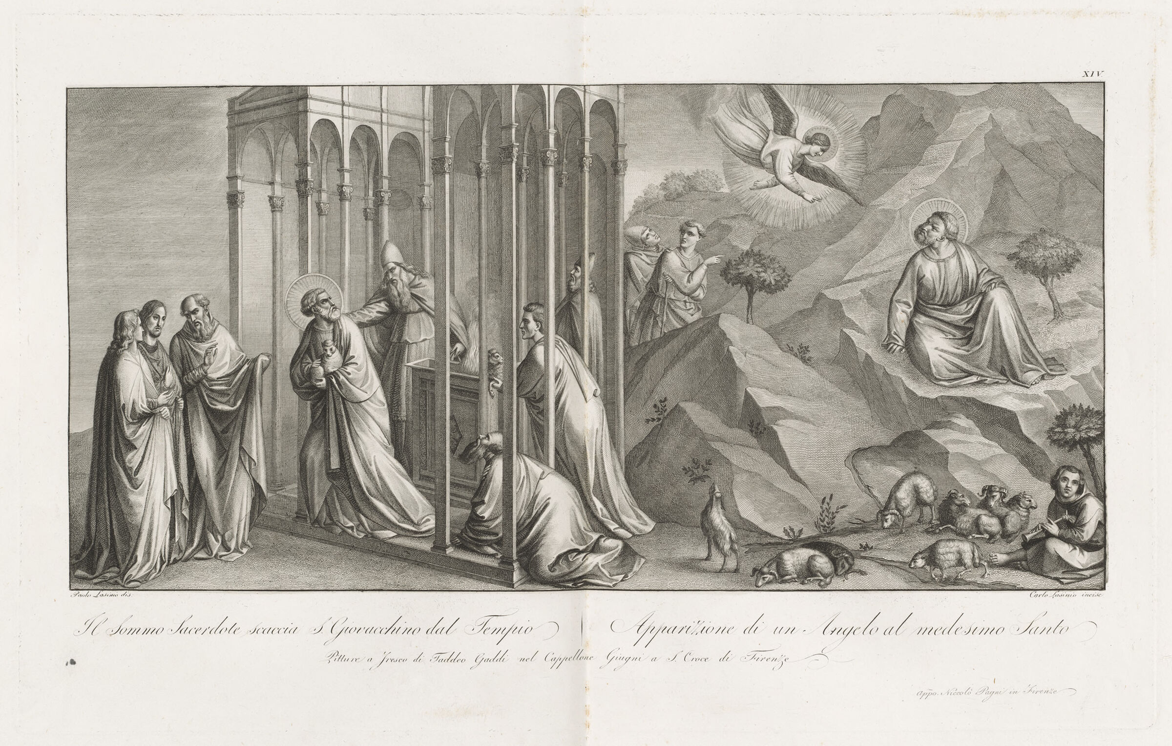 The High Prist Driving Saint Joachim From The Temple; The Angel Appearing To Saint Joachim