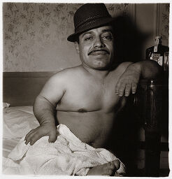 Lauro Morales, A Mexican Dwarf, In His Hotel Room In N.y.c. 1970