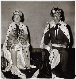 Their Numbers Were Picked Out Of A Hat. They Were Just Chosen King And Queen Of A Senior Citizens Dance In N.y.c. Yetta Granat Is 72 And Charles Fahrer Is 79. They Have Never Met Before. 1970